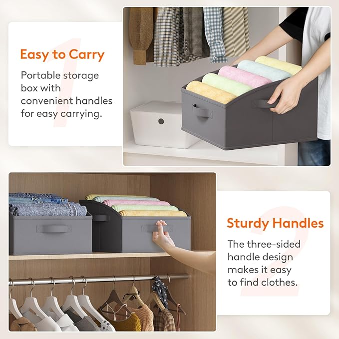Lifewit Trapezoid Closet Storage Bins