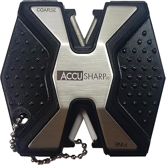 AccuSharp Diamond Pro 2-Step Knife Sharpener, Hones & Sharpens Blade’s Edge