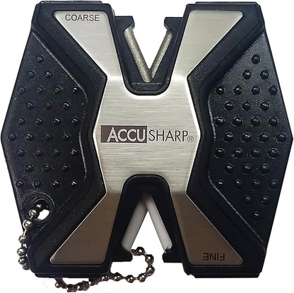 AccuSharp Diamond Pro 2-Step Knife Sharpener, Hones & Sharpens Blade’s Edge