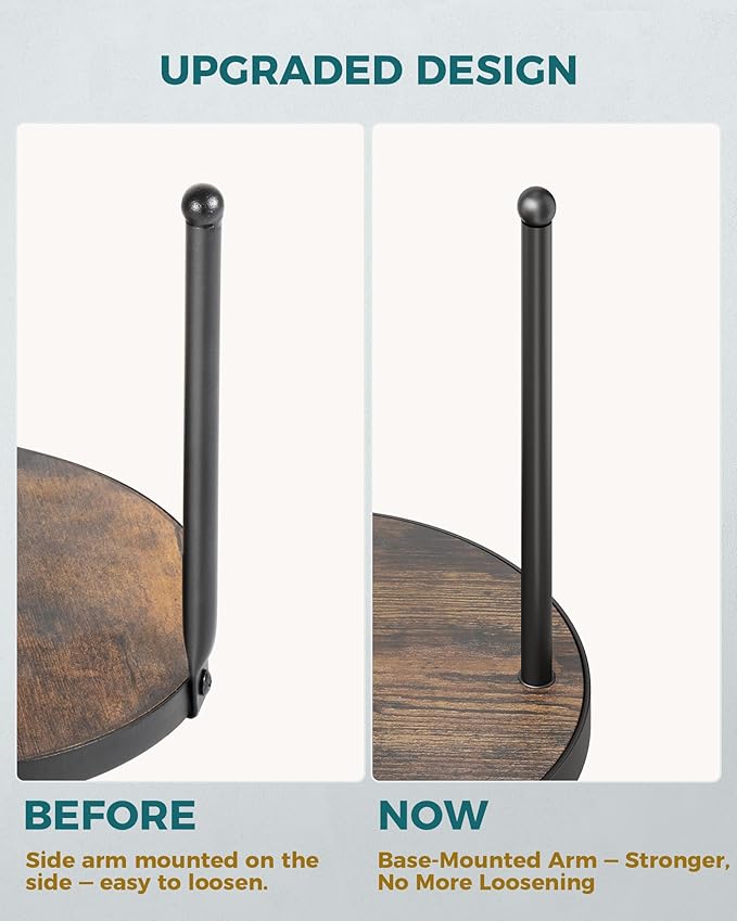 OROPY One-Hand Tear Paper Towel Holder Countertop, Farmhouse Wood Paper Towel