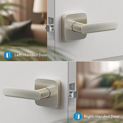 ULTRALOQ Passage Lever Door Handle, Reversible Handle No Lock