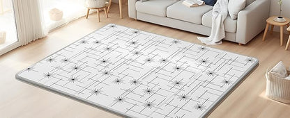 79x71 Baby Play Mat,Extra Large Baby Mat for Floor, Foldable Play XPE Foam Mat, Reversible Crawling Mat for Baby, Safe,Waterproof,Thick Playmats for Babies and Toddlers,Indoor Outdoor Use