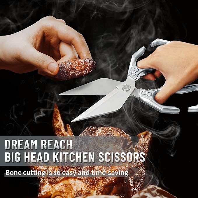 Dream Reach Heavy Duty Poultry Shears Kitchen Scissors Dishwasher Safe