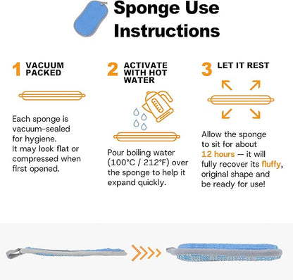 Multi-Purpose Scrub Sponges Kitchen – 12 Pack Dish Sponge, Dual-Sided
