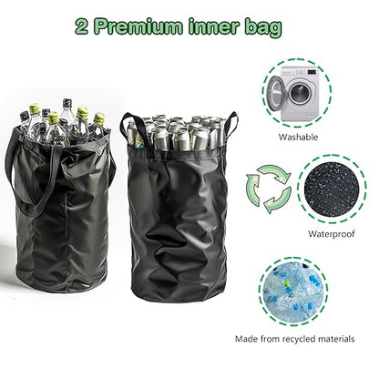 Recycling Bin for Kitchen Indoor Home, Large 26 Gallon 100L Recycle Bin