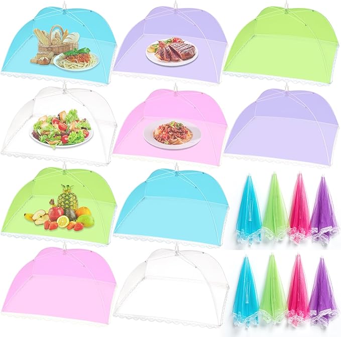 10 Pack Food Cover Tents, Pop-Up Food Tents, Foods Covers