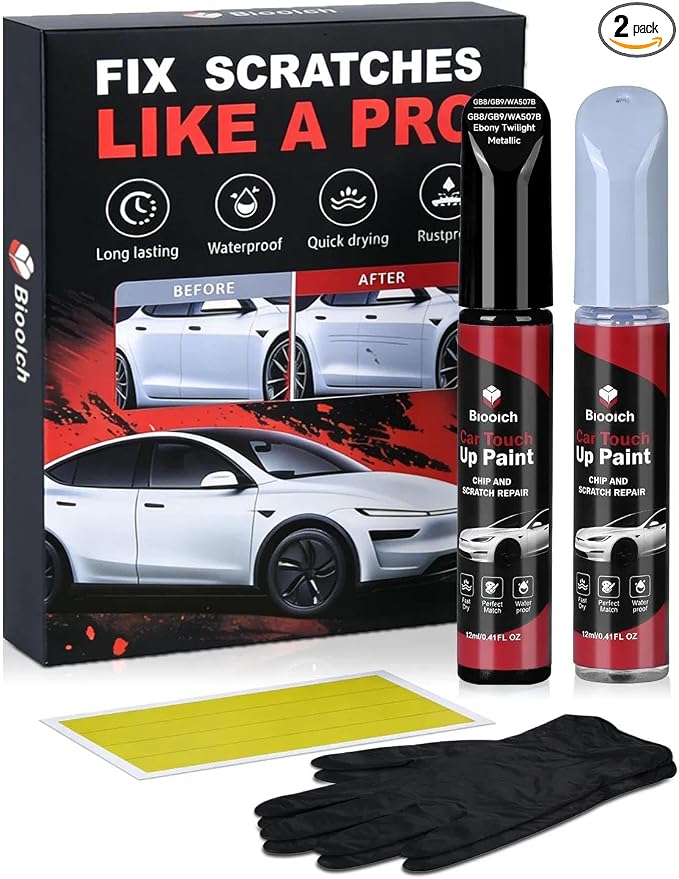 Ebony Twilight Metallic GB8/GB9/WA507B for Buick Touch Up Paint Kit[2K Clear Coat Included],Exact Color Match Touch Up Paint for Chip and Scratch
