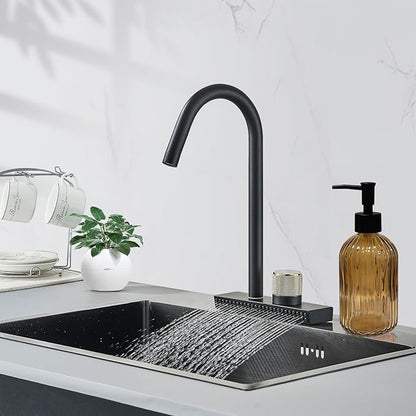 14Oz Black Pump Glass Soap Dispenser,