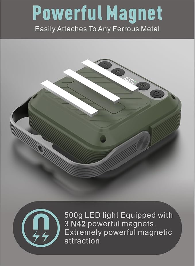 20000mAh Rechargeable LED Camping Lantern - 1600LM, QC3.0 22.5W, 4 - Color Switch, IPX5 Waterproof - Perfect for Camping, Hiking & Emergency Situations(Green)