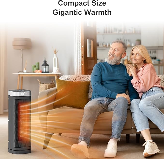 Space Heater, WINHL 17 Inches Electric Heaters