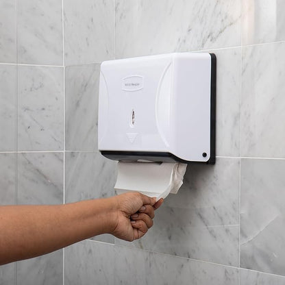 Mind Reader Paper Towel Dispenser, Tri-Fold Towel Holder, Wall Mount