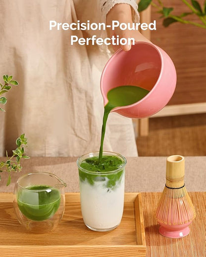 Maestri House Pink Matcha Whisk Set, 7-Pc Complete Matcha Kit