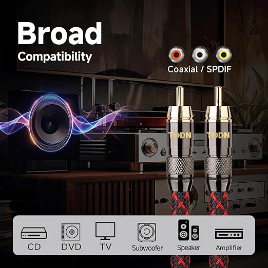 TODN Hi-end Digital Coaxial Cable OFC Core
