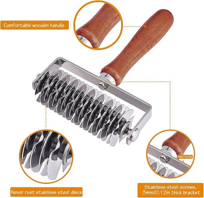 Stainless Steel Lattice Dough Cutter
