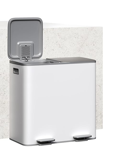 Garvee Trash Can, 2 x 10.6 gal Garbage Can