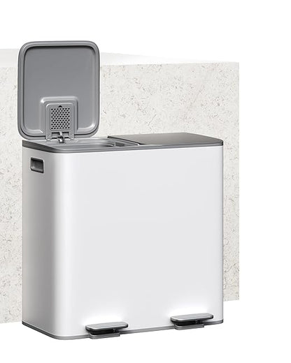 Garvee Trash Can, 2 x 10.6 gal Garbage Can