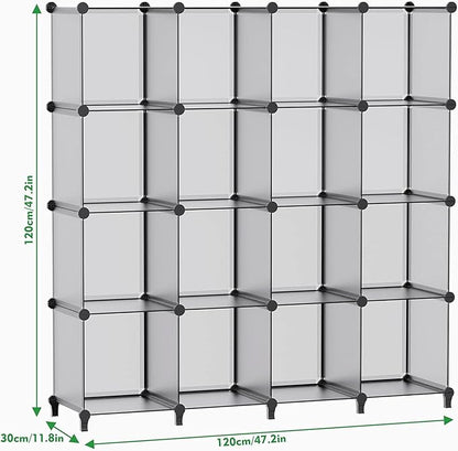 HOMIDEC Closet Organizers and Storage, 16 Cube Storage Organizer, Portable