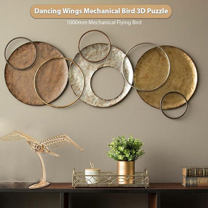 Dancing Wings Flying Birds Wall Decor 1000mm Mechanical Flying Bird - 3D Wooden Puzzle - 3D Puzzles for Ages 8-13 – Wooden Mechanical Bird Toy – Latest Wooden Puzzle