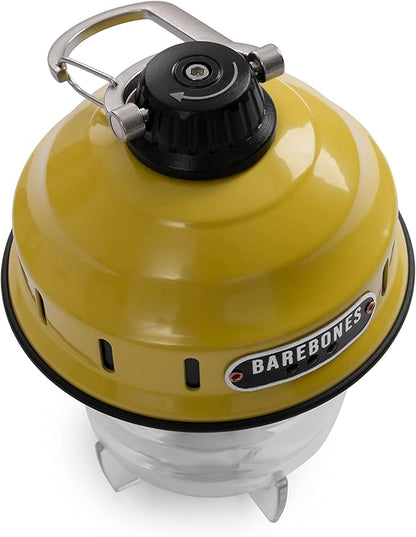 Barebones Beacon Hanging Light ??Dusty Yellow, Rechargeable LED Camping Lantern with Adjustable Brightness ??Weatherproof Vintage-Style Hanging Lantern for Outdoor Adventures and Year-Round Use