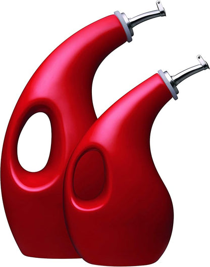 Rachael Ray Solid Glaze Ceramics EVOO Olive Oil Bottle Dispenser