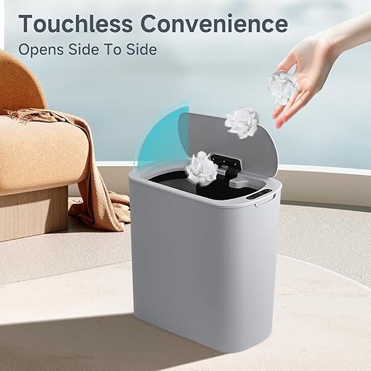 TIPGO 5 Gallon Motion Senor Bathroom Trash Can