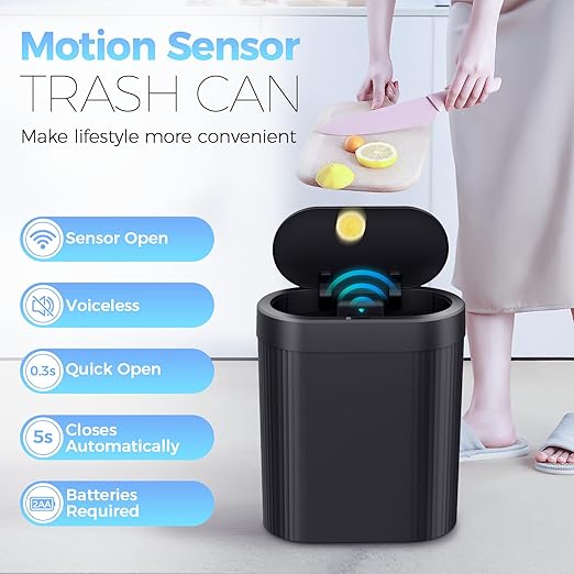 jinligogo 5 Gallon Bathroom Trash Can