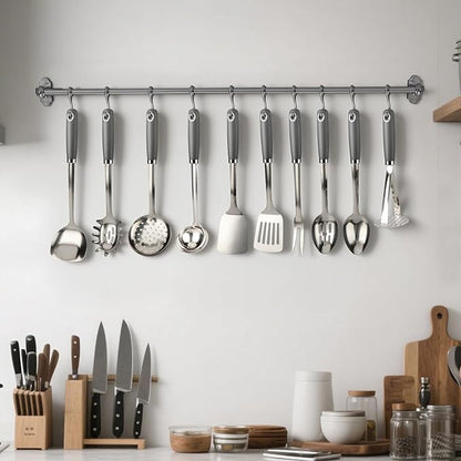 10 Piece Stainless Steel Cooking Utensils Set