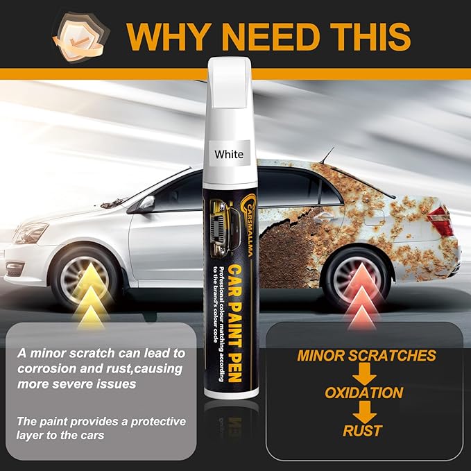 Moonstone Gray Metallic(GXD/WA130H) Car Touch Up Paint for Buick, Color Accurate Car Paint Scratch Repair Pen Kit Quick & Easy Fix Vehicle Chips and Automotive Nicks Scuff