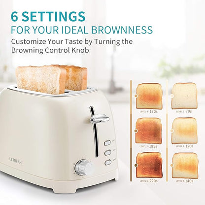 Ultrean Toaster 2 Slice with Extra-Wide Slot