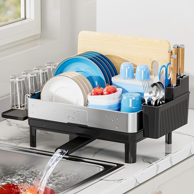 Ewaiira Dish Drying Rack, 304 Stainless Steel Dish Racks