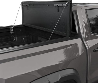 Tutel Low Profile Hard Shell Flip-Up Truck Bed Tonneau Cover|Fits 2016–2023 Toyota Tacoma 5'1" Bed (60.5") - TTLTMLPFU021