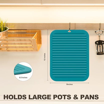 Joyhalo Silicone Trivet Mats Pot Holder Hot Pads Plate Holder Gripper Pad Garlic Peeler Drying Mat Coasters