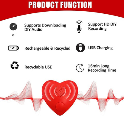 Voice Recorder, XLW 16min USB Downloadable, Recordable Sound Chips Module