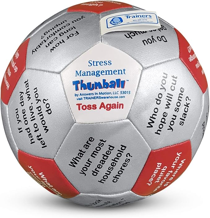 Trainers Warehouse 6" Thumball Collection, 32 Prompts for Conversation, Team Building, Relationship and Training
