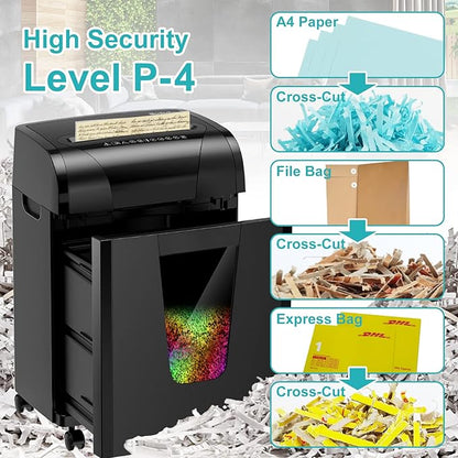 Woolsche Paper Shredder, 18-Sheet Cross Cut