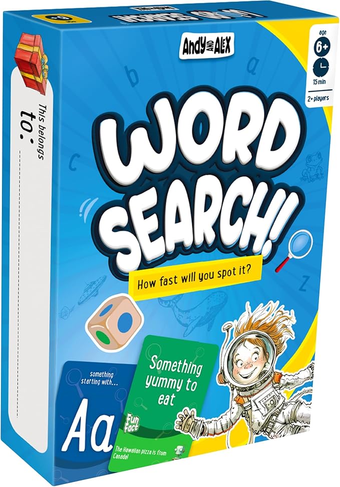 Fun Spot The Word Card Game, for Boys and Girls Who Love Educational Toys and Board Games, for Ages 6,7,8,9