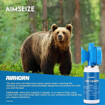 Air Horn Bear Horn: Air Horns For Safety Boat Horn For Self Defense - 115dB Heard Up to 0.5-Miles Away (1 Pack)