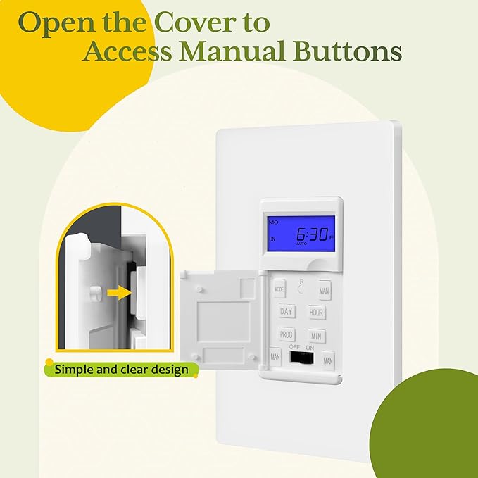 TG 7 Days Digital in-Wall Programmable Timer Switch