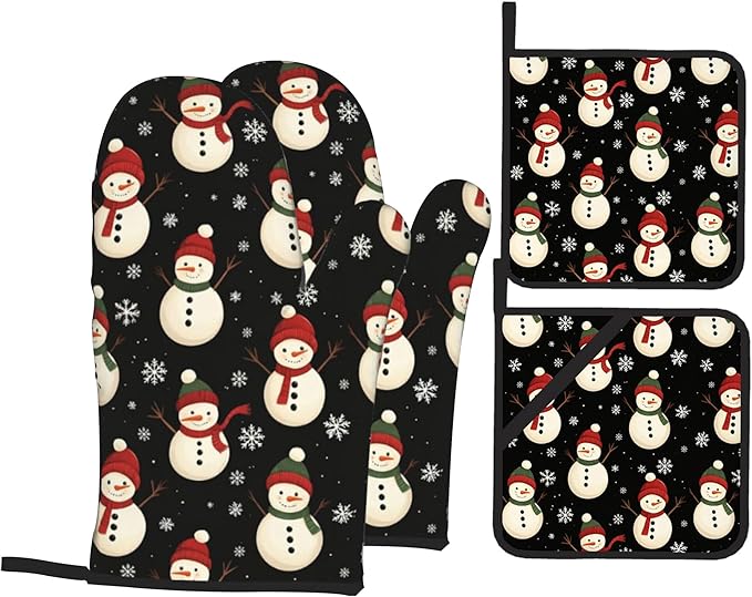 Oven Mitts and Hot Pads Set