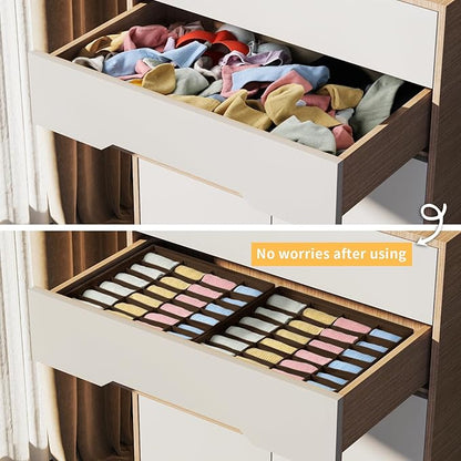 Joyoldelf Sock Organizer Drawer Organizer