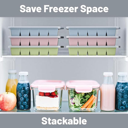 Silicone Ice Cube Tray 3 Pack