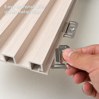 Art3d 8-Pack 96 x 6in. WPC Acoustic Slat Wall Panel