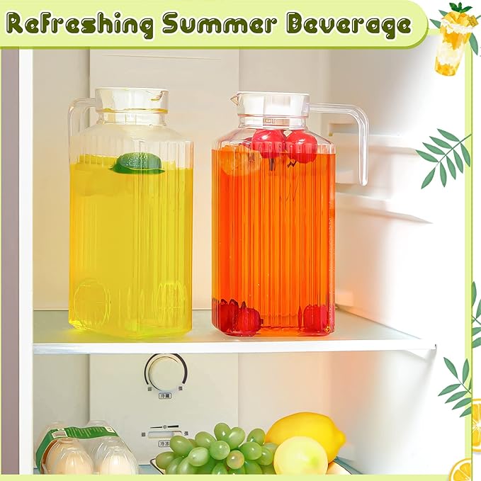 Panitay 4 Pcs 51 Ounces Plastic Pitcher
