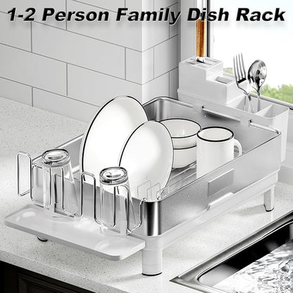 Ewaiira Dish Drying Rack, 304 Stainless Steel Dish Racks