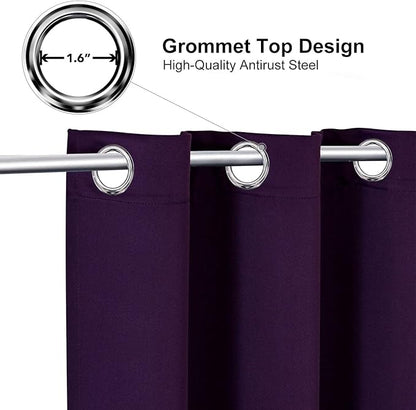 ChrisDowa Blackout Curtains 102 Inches Long