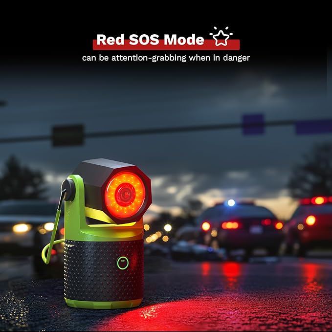 CLAKAP LED Camping Lantern, 3000Lumens Rechargeable 180°Rotatable Flashlight Lantern, Portable Camping Light with 4000mAh Phone Charger, IPX4 Waterproof Lanterns for Power Outages Hurricane