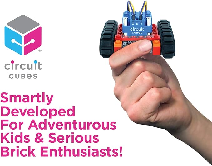 Circuit Cubes Bluetooth Upgrade+ Kit Electronic Toy Building Set Compatible with Most Building Blocks STEM Toy Learning