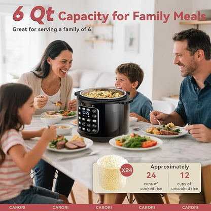 9-in-1 Electric Pressure Cooker 6 Qt, Stainless Steel Inner Pot, Programmable