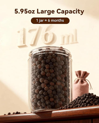 WONMAKE Gravity Electric Salt and Pepper Grinder Set