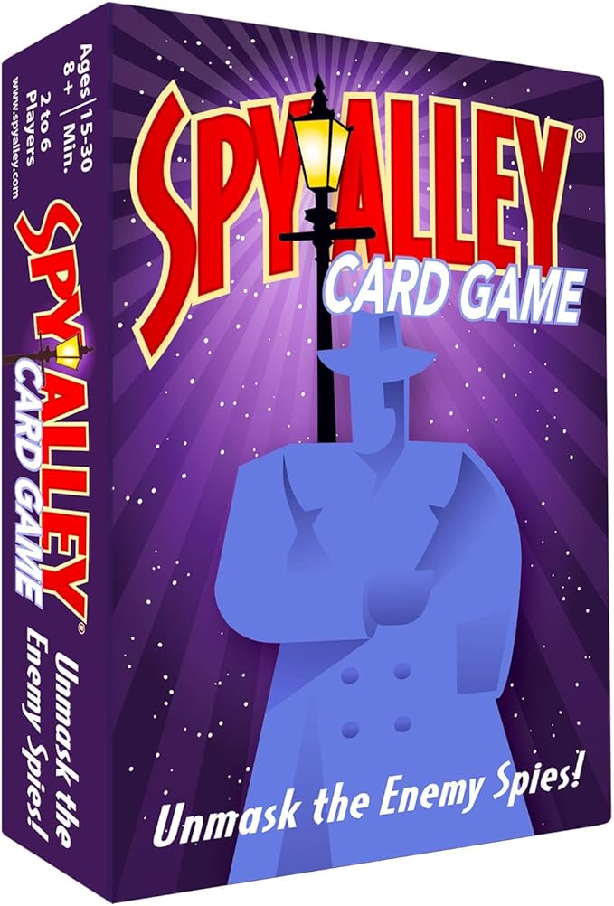SPY ALLEY Card Game: Secret Intrigue for Kids and Adults Ages 8 and Up, Reimagined Spy Game for 2-6 Players, Mystery Games, Family Games for Kids and Adults